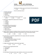 July 2022 Cao Quiz