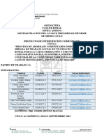 Sistematizacion Del Avance Del Informe Preliminar de Medio Ciclo
