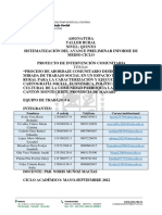 Sistematizacion Del Avance Del Informe Preliminar de Medio Ciclo