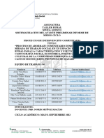 Sistematizacion Del Avance Del Informe Preliminar de Medio Ciclo