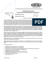 Pressure Rated Electrofusion Branch Saddles: Available Base Sizes: Available Outlet Sizes