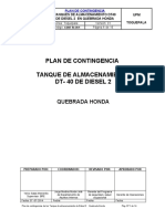 Plan de Contingencias Tanque DT-40 Quebarda Honda