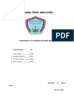 Oromia State University: Department of Accounting and Public Finance