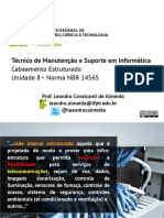 Técnico de Manutenção e Suporte em Informática Cabeamento Estruturado Unidade 8 Norma NBR 14565