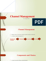 Channel Management: Dr. Anurag Tiwari