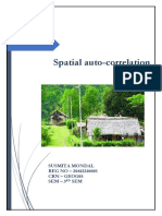 Spatial Auto Correlation Susmita Mondal, Reg No - 20412210005, Crn-Geog05