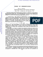 Theory of Sedimentation: Received 22nd May, 1951 in Form, 6th September