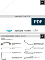 Barras de sujeción y dispensadores de jabón inoxidable