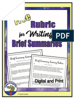 FREEWritingaSummaryRubricsReadingPassageswEaselActivity 2