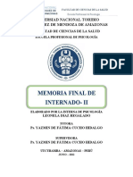 Informe Final de Internado II 2022
