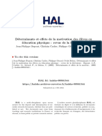 D Eterminants Et Effets de La Motivation Des El' Eves en Education Physique: Revue de La Litt Erature