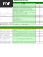 Network Checklist Ver 2