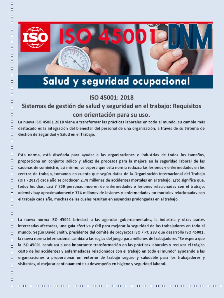 ISO-45001-Occupational - Health and Safety - Es | PDF | Organización ...