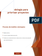 Presentación Metodologia de Priorizacion de Proyectos
