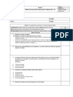 Formato Evaluación Inducción y Reinducción de SST.