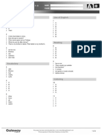 A1+ Review Test 1 Answer Key Standard