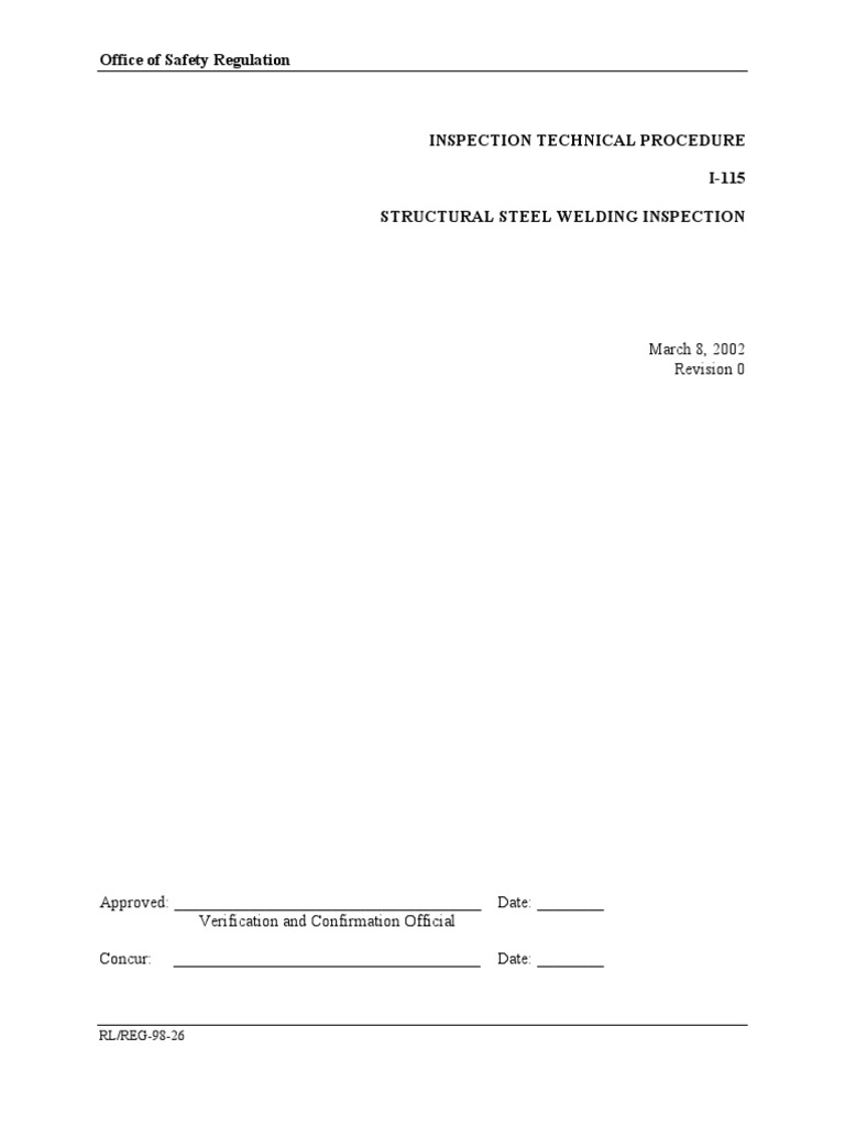 Structural Steel Welding Inspection Guide | PDF | Welding | Construction