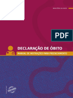 Declaração de Óbito - Manual de Instruções para Preenchimento - 28-06-2022