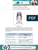 Evidence Memorable Moments English 2