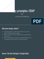 Design Principles: CRAP: Linda Duncan, Media Arts