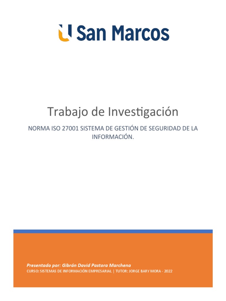 ISO 27001: Seguridad de la Información 2021 | PDF | Seguridad de ...