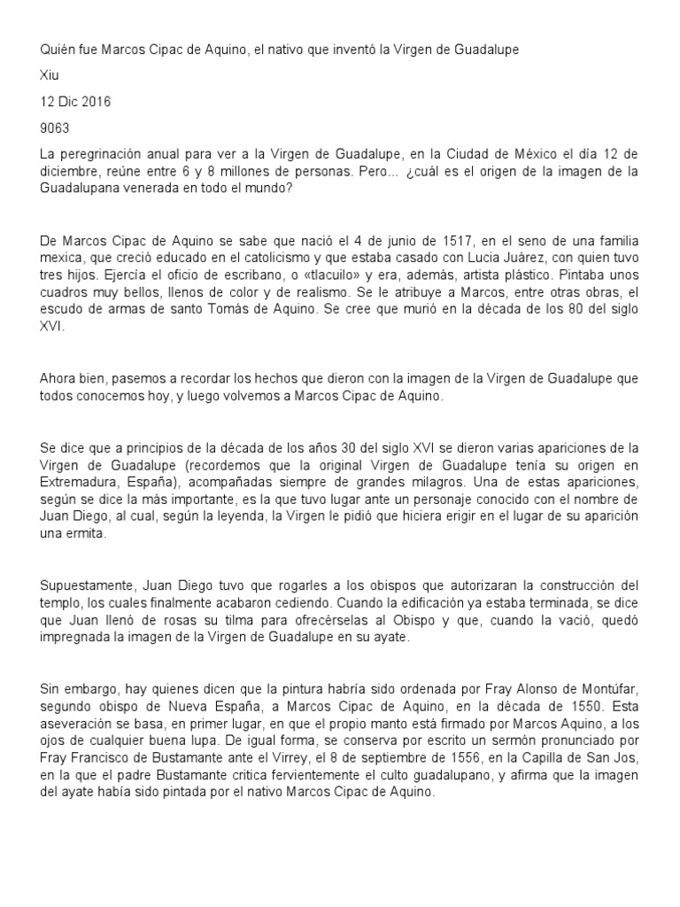Quién Fue Marcos Cipac de Aquino PDF