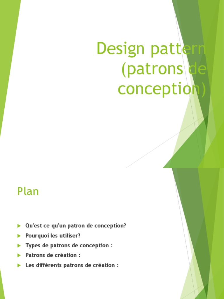 Introduction aux patrons de conception | PDF | Patron de conception ...