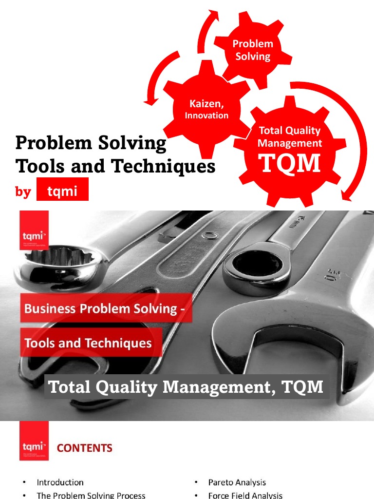 problem solving tools and techniques pdf