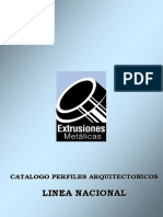 Catálogo perfiles arquitectónicos línea nacional