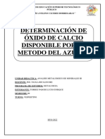 Determinacion de Cal Por El Metoto Del Azucar II