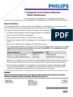 Pagewriter TC Cardiograph Service Manual Addendum Battery Maintenance