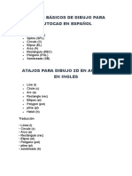 Atajos Básicos de Dibujo para Autocad en Español