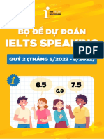 Bộ Đề Ielts Speaking Quý 2 (Tháng 5-8-2022)