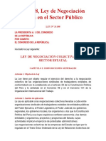 Ley de Negociación Colectiva en el Sector Público