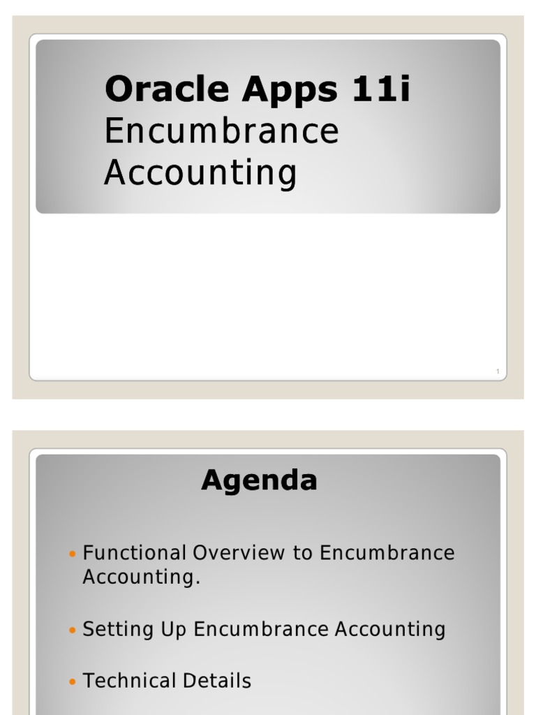 Encumbrance Encumbrance Accounting Accounting | PDF