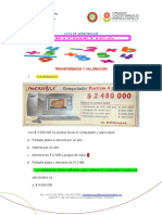 Guía de Transferencia y Valoración (3 y 4) Aritmetica 3°