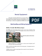 Rental Equipment: Mud-Handling and Mixing Equipment
