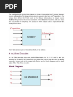 Encoders: 4 To 2 Line Encoder