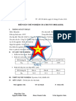 Biên Bản Thí Nghiệm Cb (Circuit-Breaker) : I. Thông Số Kỹ Thuật