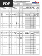 School Form 7 (SF7) School Personnel Assignment List and Basic Profile