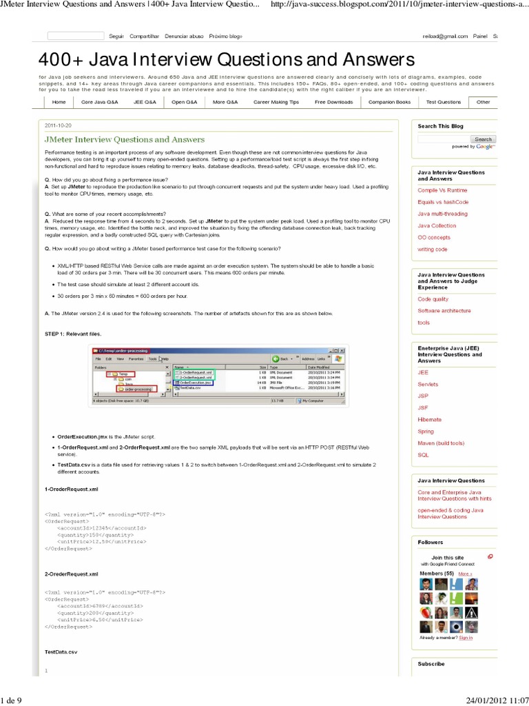 JMeter Interview Questions and Answers 400+ Java Interview Questions