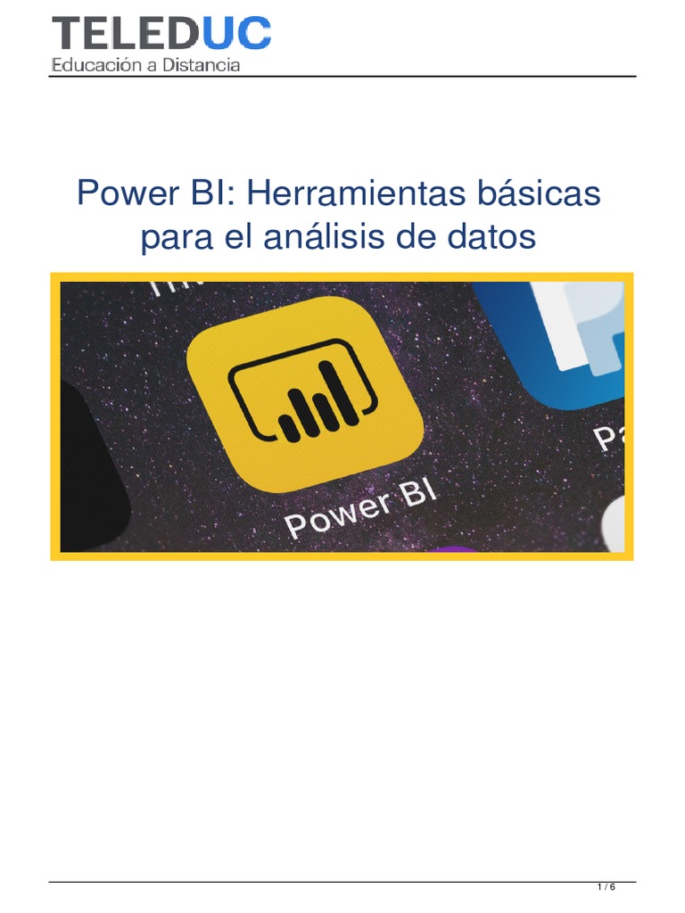 Power BI Herramientas Bsicas para El Anlisis de Datos | PDF ...