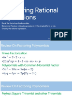 Simplifying Rational Expressions