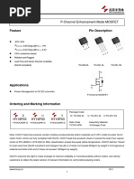 HY19P03 D/U/V: P-Channel Enhancement Mode MOSFET