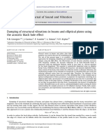 2011 Damping of structural vibrations in beams and elliptical plates using the acoustic black hole effect