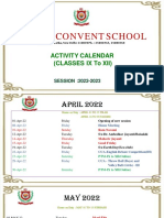 Activity Calender 2022-23