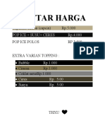 Daftar Harga