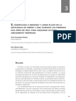 Deficiencia de Hierro y ZInc Durante Los Primeros Dos Años de Vida - Fernando Pizarro, Elvira Calvo