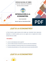 Clase #01 - Introducción A La Econometría