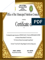 1ST Certificate of Recognition Coach Poster